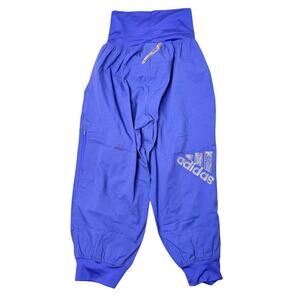 Adidas Purple Jogger Capri Pants XS Hiking Athleisure Festival Streetwear logo